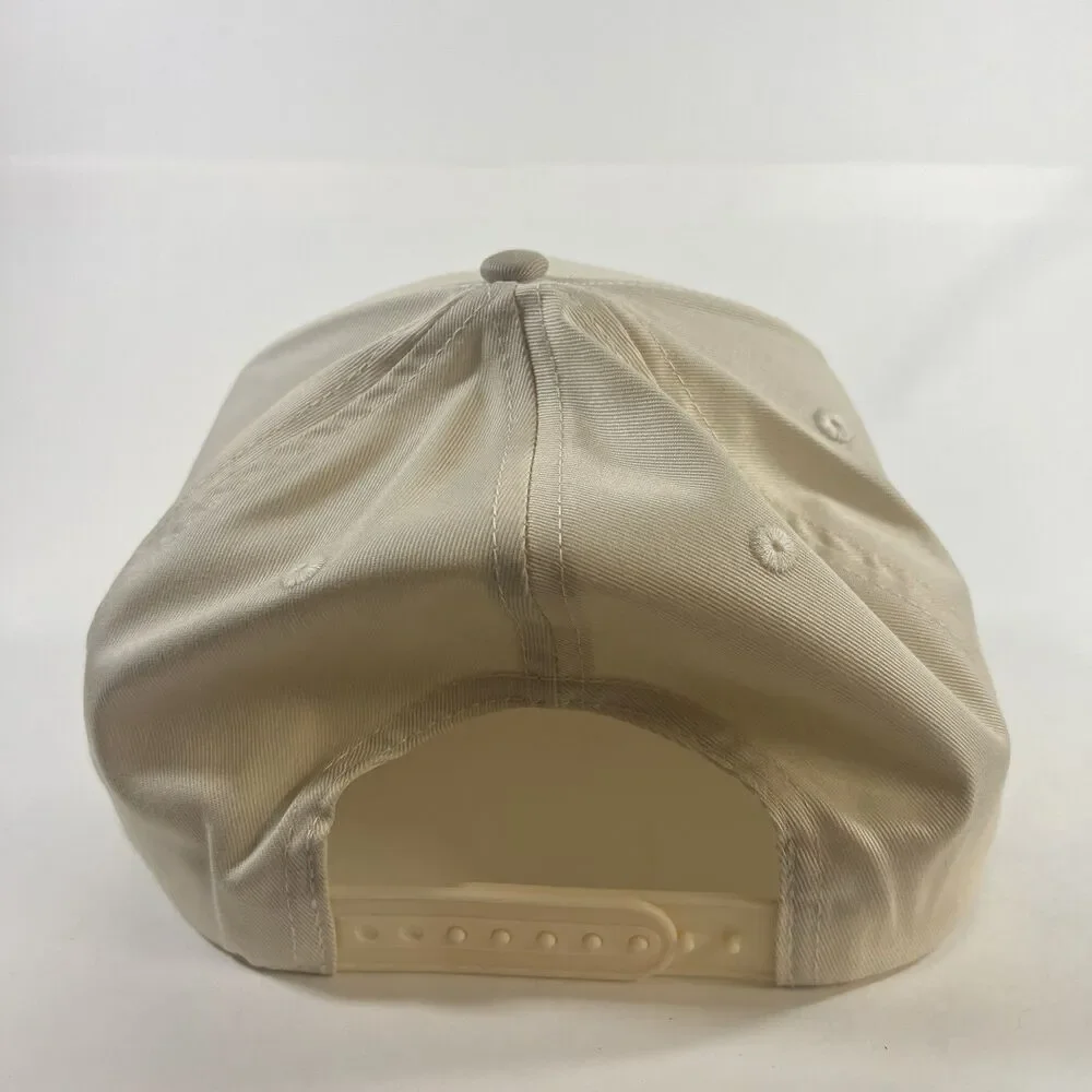 GIRL DAD Printed Five Panel Trucker Hat Two Tone Khaki/Tan